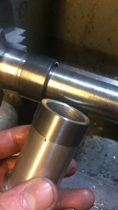 sleeved sealed land on shaft 